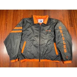 Baltimore Orioles Men Black zip Jacket Windbreaker